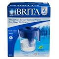 Brita Classic Water Filter Pitcher Dark Blue Color 2-Pack