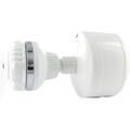 White & Chrome SL2-WHCT-M Sprite Slim-Line 2 Shower Filter with Massage Head